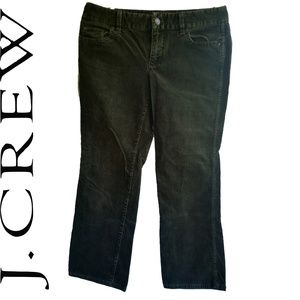 J Crew Olive Green Straight Leg Corduroy Pants